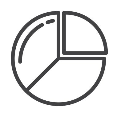 Mali pasta grafiği satırı simgesi, Anahat vektör işareti üzerinde beyaz izole doğrusal stil piktogram. Sembol, logo illüstrasyon. Düzenlenebilir kontur