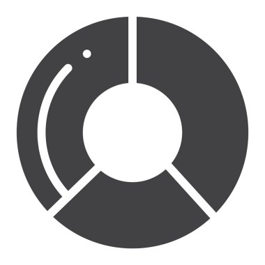 Pasta grafik simge vektör, düz işareti, üzerinde beyaz izole katı piktogram dolu. Sembol, logo illüstrasyon