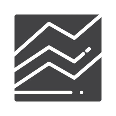 Büyüme simge vektör, düz işareti, üzerinde beyaz izole katı piktogram dolu. Sembol, logo illüstrasyon