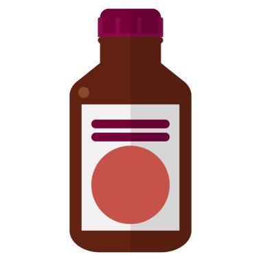 Şişe antibakteriyel merhem vektör çizim ile. Düz stil tasarım. Renkli grafik