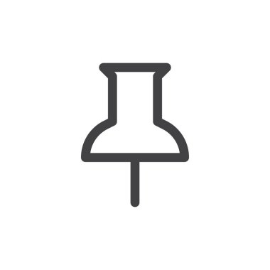 Raptiye satırı basit simgesi, vektör işareti, anahat üzerinde beyaz izole doğrusal stil piktogram. Raptiye simgesi, logo illüstrasyon. Düzenlenebilir inme. Piksel mükemmel vektör grafikleri