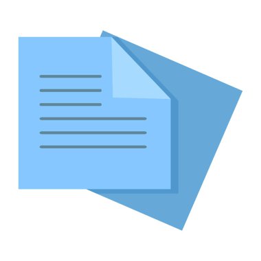 Kağıt etiketleri düz simgesi, vektör işareti, renkli sembol üzerinde beyaz izole. Sembol, logo illüstrasyon. Düz stil tasarım