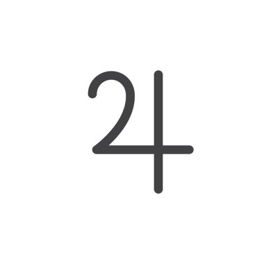 Jüpiter sembol simge vektör, düz işareti, üzerinde beyaz izole katı piktogram dolu. Astroloji sembolü, logo illüstrasyon