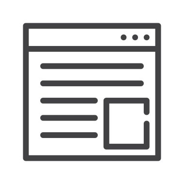 Tarayıcı satırı simgesi, Anahat vektör işareti üzerinde beyaz izole doğrusal stil piktogram. Sembol, logo illüstrasyon. Düzenlenebilir inme. Piksel mükemmel grafikler