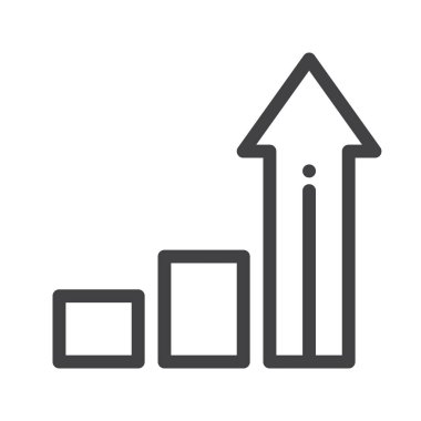 Mali kar line simgesi, Anahat vektör işareti, üzerinde beyaz izole doğrusal stil piktogram. Sembol, logo illüstrasyon. Düzenlenebilir kontur