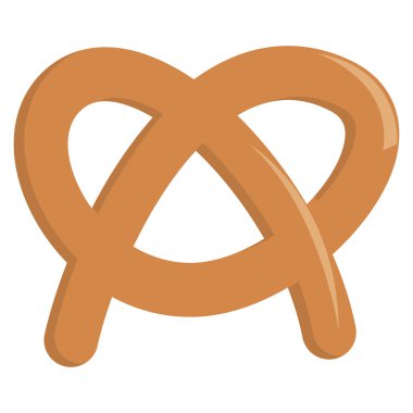 Simit düz kutsal kişilerin resmi, vektör işareti, renkli sembol üzerinde beyaz izole. Sembol, logo illüstrasyon. Düz stil tasarım