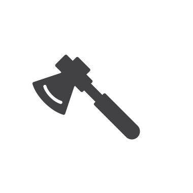 Balta iş aracı simge vektör, dolu düz işareti, üzerinde beyaz izole katı piktogram. Sembol, logo illüstrasyon.