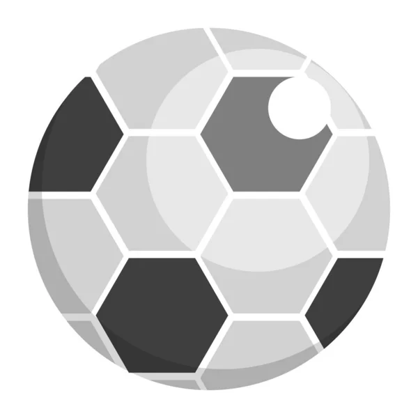 Fußball Ball Symbol Vektor Illustration Flachen Stil Design Isoliert Auf — Stockvektor