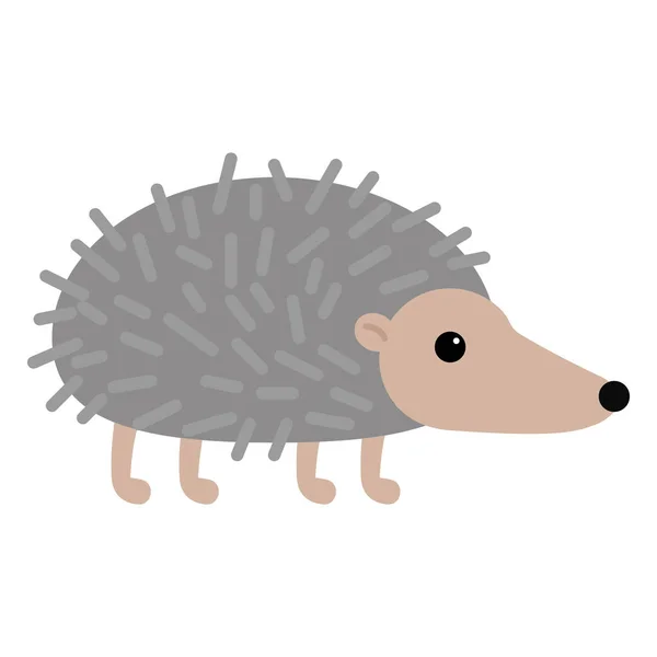 Hedgehog Animal Selvagem Ícone Plano Sinal Vetor Pictograma Colorido Isolado —  Vetores de Stock