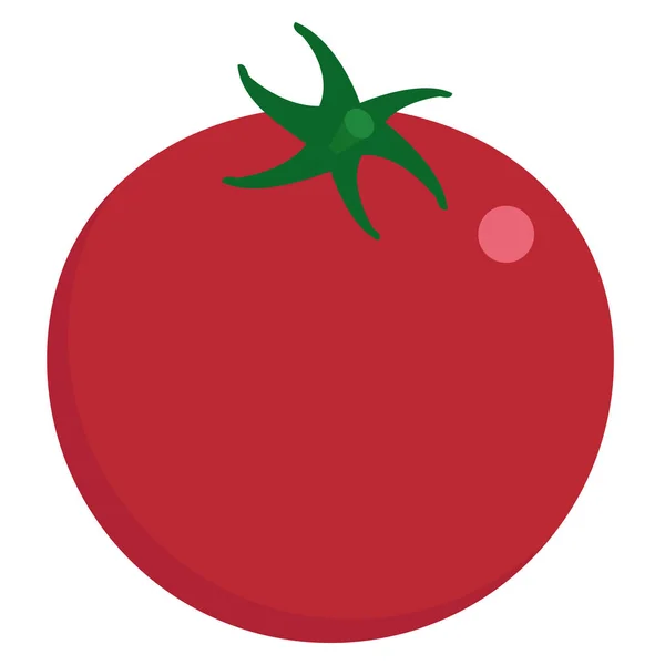 Tomaten Frisches Gemüse Symbol Vektor Illustration Flachen Stil Design Isoliert — Stockvektor