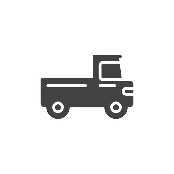 Camioneta Camioneta Icono Transporte Vector Lleno Signo Plano Pictograma Sólido — Vector de stock