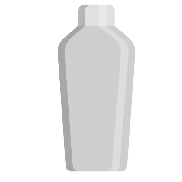 Cocktailshaker Fles Platte Pictogram Vector Teken Kleurrijke Pictogram Geïsoleerd Wit — Stockvector