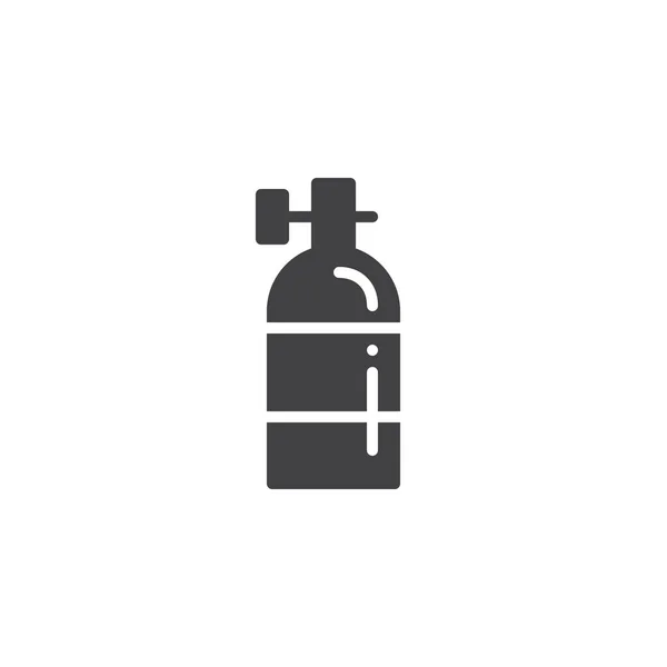 Zuurstof Tank Pictogram Vector Vol Platte Teken Solide Pictogram Geïsoleerd — Stockvector