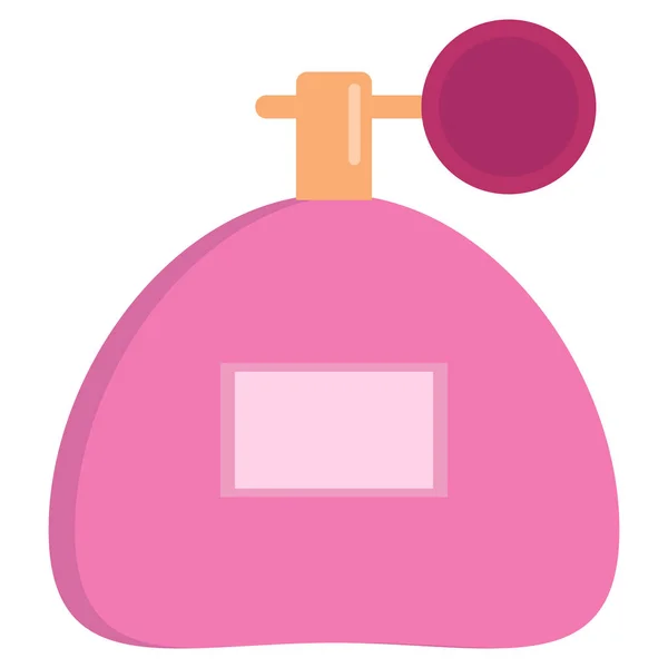 Rosa Flasche Parfüm Sprühen Symbol Vektor Illustration Flachen Stil Design — Stockvektor