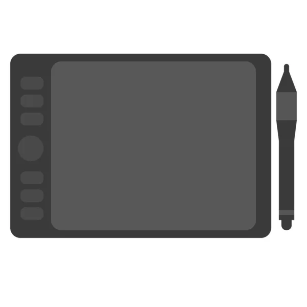 Gráficos Tablet Ilustração Vetorial Design Estilo Plano Gráficos Coloridos — Vetor de Stock