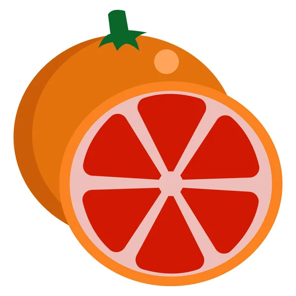 Pomelo Fresco Cítricos Jugosos Icono Fruta Vector Ilustración Diseño Estilo — Archivo Imágenes Vectoriales