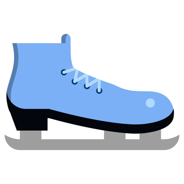 Ice Skates Icon Vector Illustration Flat Style Design Isolated White — Stock Vector