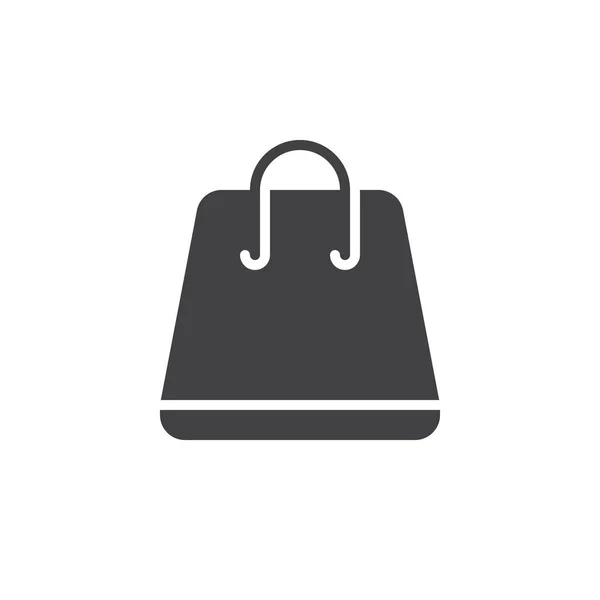 Einkaufstaschen Icon Vektor Gefülltes Flaches Schild Solides Piktogramm Auf Weiß — Stockvektor