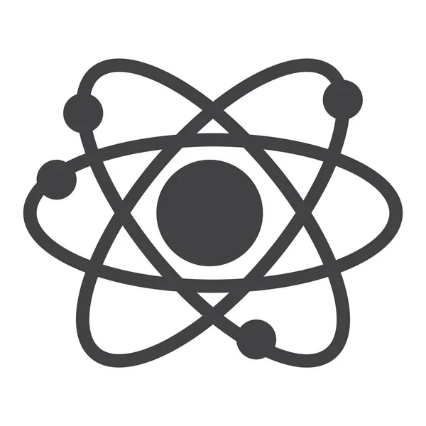 Atom Szerkezete Ikon Vektor Tele Jele Lapos Szilárd Piktogram Elszigetelt — Stock Vector