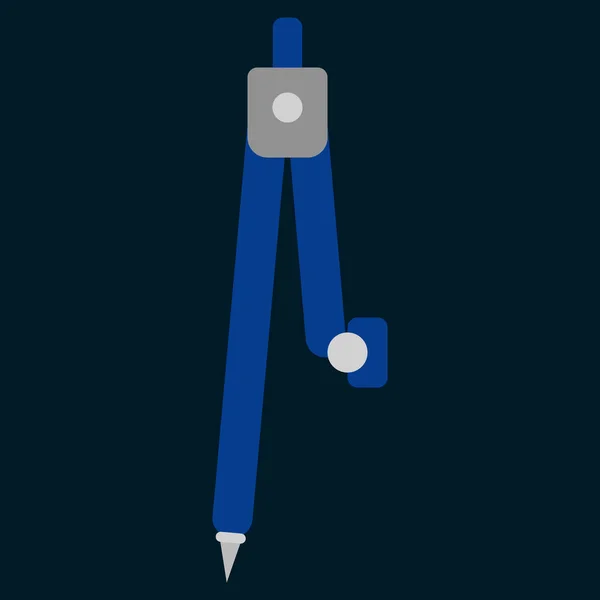 Геометрические Компасы Плоская Иконка Векторный Знак Красочная Пиктограмма Выделенная Черном — стоковый вектор