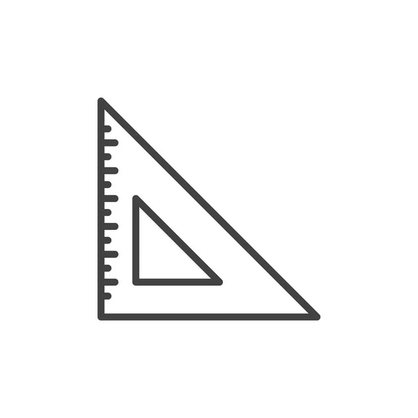 Quadratisches Liniensymbol Setzen Umrissvektorzeichen Lineares Piktogramm Auf Weiß Isoliert Symbol — Stockvektor