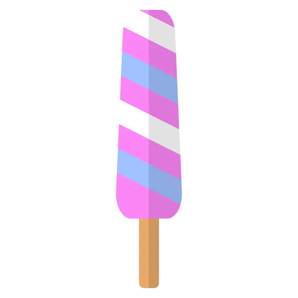 Icono Plano Helado Fruta Signo Vectorial Pictograma Colorido Aislado Blanco — Archivo Imágenes Vectoriales