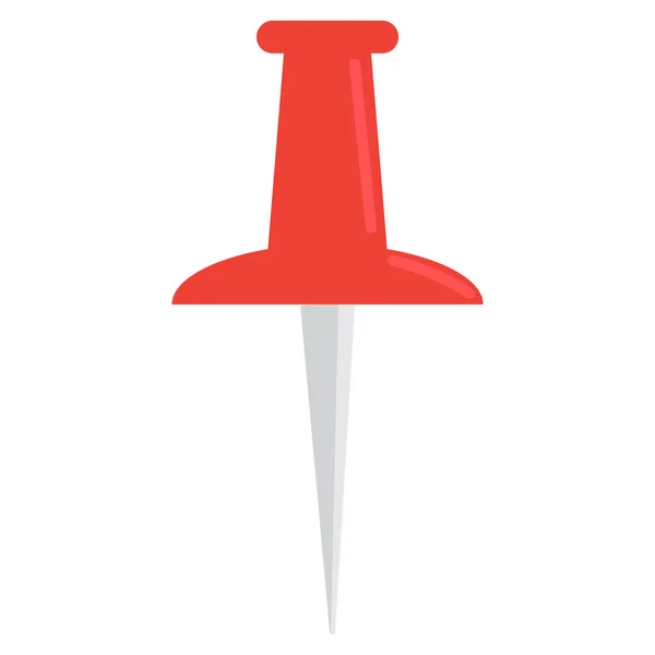 Красный Значок Векторная Иллюстрация Плоского Стиля Дизайн Изолирован Белом Красочная — стоковый вектор