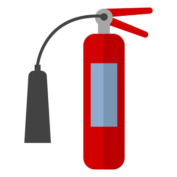 消火器フラット アイコン ベクトル署名 カラフルな絵文字白で隔離 シンボル ロゴの図 フラット スタイルのデザイン — ストックベクタ