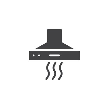 Çıkarıcı başlık simge vektör, düz işareti, üzerinde beyaz izole katı piktogram dolu. Sembol, logo illüstrasyon.