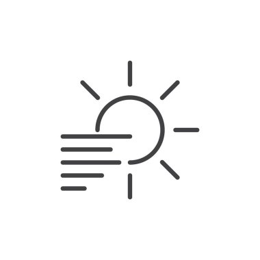 Pus satırı simgesi, vektör işareti, anahat üzerinde beyaz izole doğrusal stil piktogram. Sembol, logo illüstrasyon. Düzenlenebilir kontur