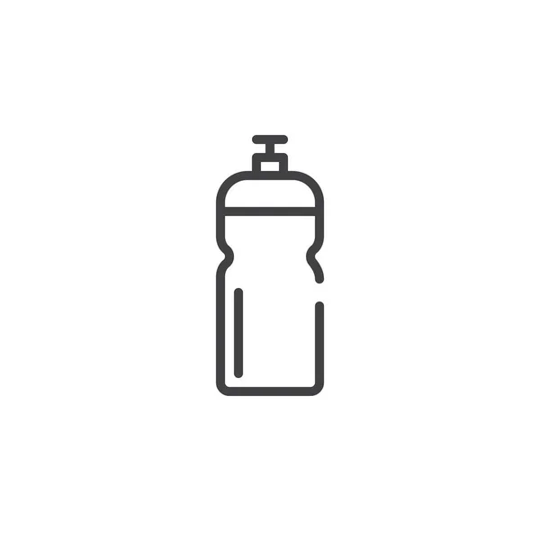 Icono Línea Botella Agua Signo Vector Contorno Pictograma Estilo Lineal — Archivo Imágenes Vectoriales