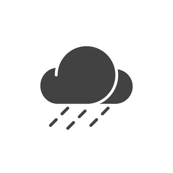 Rain Icon Vector Filled Flat Sign Solid Pictogram Isolated White — Stock Vector