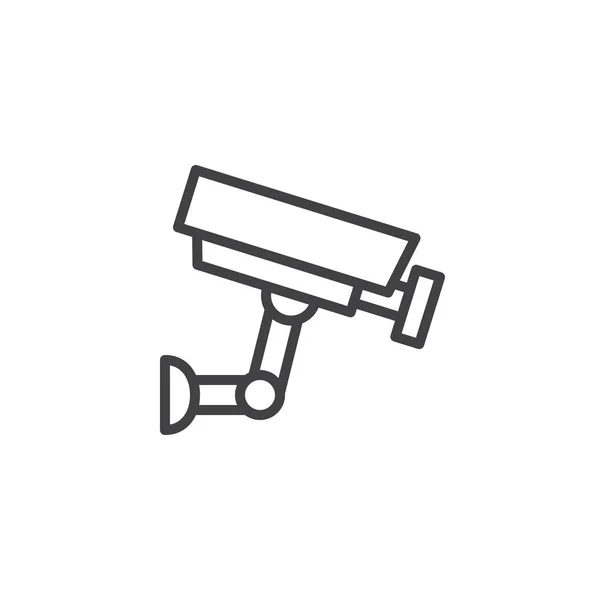 Icono Línea Cámara Cctv Signo Vector Contorno Pictograma Estilo Lineal — Archivo Imágenes Vectoriales