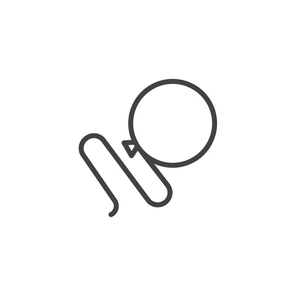 バルーン ライン アイコン ベクトル記号の概要線形スタイル ピクトグラム白で隔離 シンボル ロゴの図 編集可能なストローク — ストックベクタ