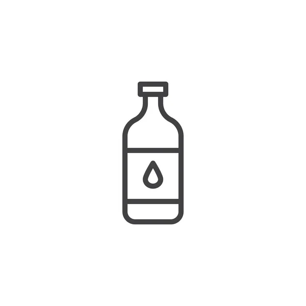 Icono Línea Botella Agua Signo Vector Contorno Pictograma Estilo Lineal — Archivo Imágenes Vectoriales