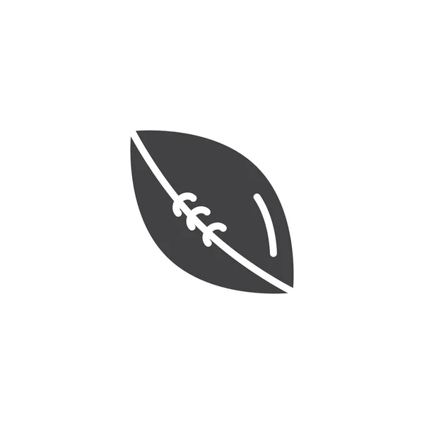 American Football Ball Icon Vektor Gefüllte Flache Zeichen Solides Piktogramm — Stockvektor