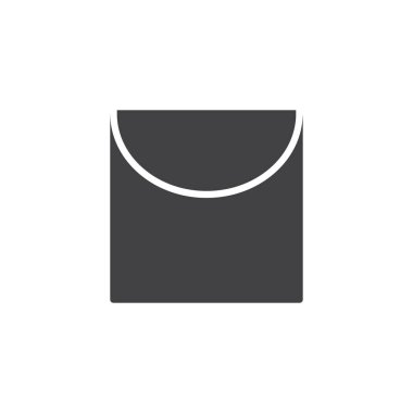 Çamaşırhane simge vektör, düz işareti, üzerinde beyaz izole katı piktogram dolu. Sembol, logo illüstrasyon.