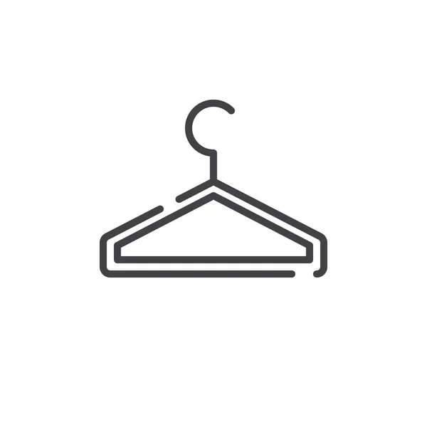 Hanger Line Icon Outline Vector Sign Linear Style Pictogram Isolated — Stock Vector