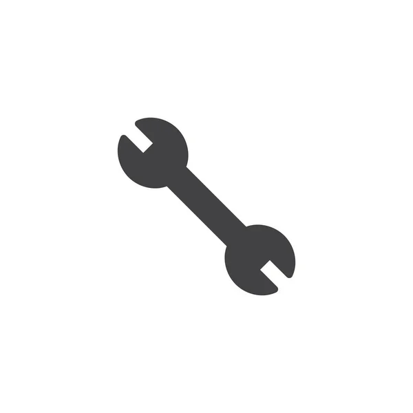 Klíč Ikonu Vektorové Plněné Ploché Znamení Solidní Piktogram Izolované Bílém — Stockový vektor