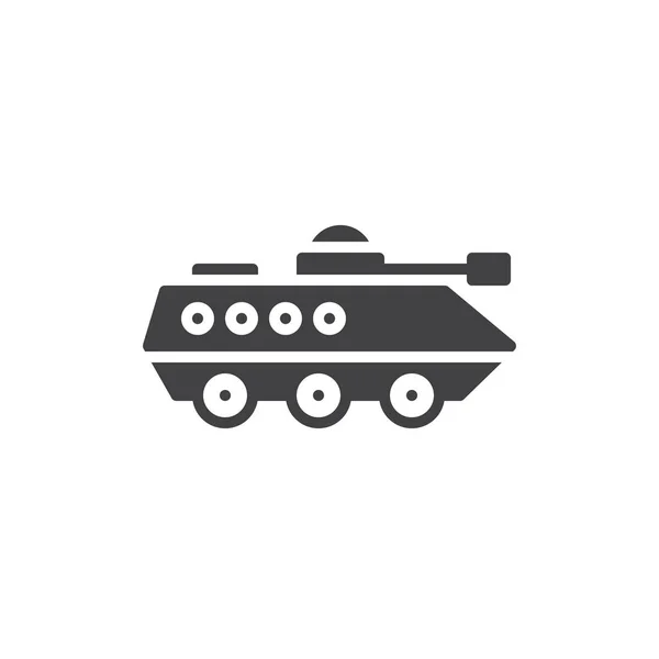 Amphibious Military Vehicle Icon Vector Filled Flat Sign Solid Pictogram — Stock Vector