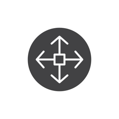 Uzaktan kumanda oyun çubuğu simge vektör, düz işareti, üzerinde beyaz izole katı piktogram dolu. Gezinti simgesi, logo illüstrasyon.