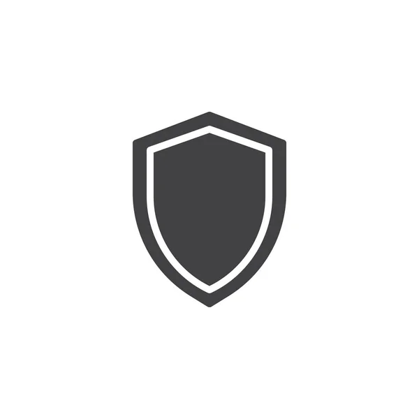 Security Shield Icon Vector Vol Platte Teken Solide Pictogram Geïsoleerd — Stockvector