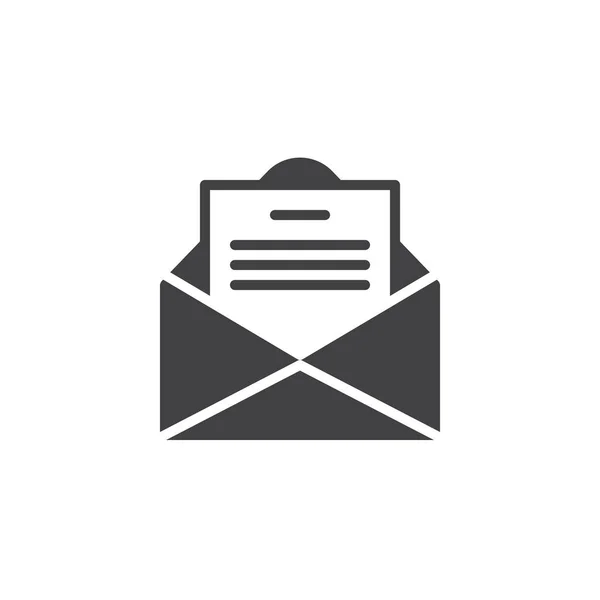 Mail Obálky Pohlednice Kartou Dopis Ikona Vektor Plný Plochý Znamení — Stockový vektor