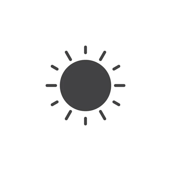 Сонячний Сяючий Вектор Значок Заповнений Плоский Знак Мобільної Концепції Веб — стоковий вектор