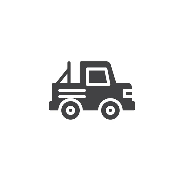 Jeep Auto Pictogram Vector Vol Platte Teken Solide Pictogram Geïsoleerd — Stockvector