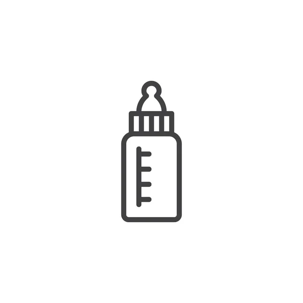 Reeding Bottle Line Icon Outline Vector Sign Linear Style Pictogram — стоковый вектор