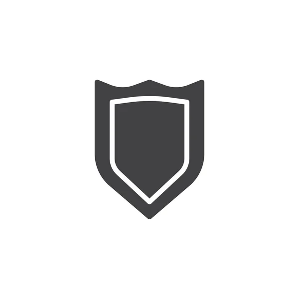 Security Shield Wektor Wypełnione Płaskie Znak Stałe Piktogram Białym Tle — Wektor stockowy