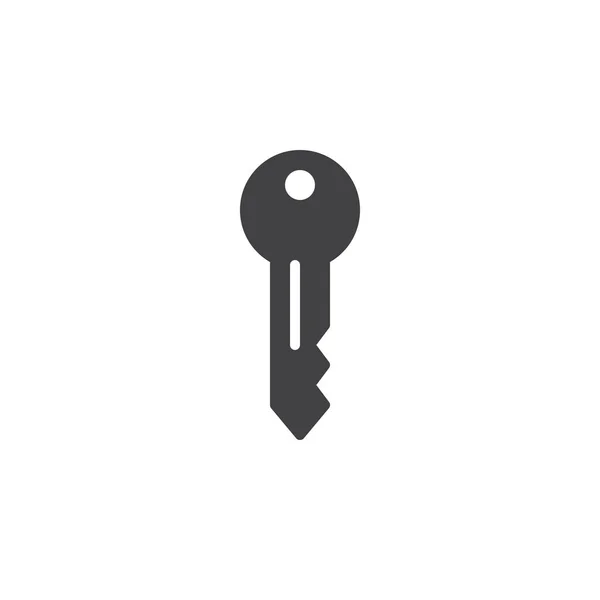 关键图标向量 填充平面符号 在白色隔离的固体象形图 门钥匙标志 标志例证 — 图库矢量图片