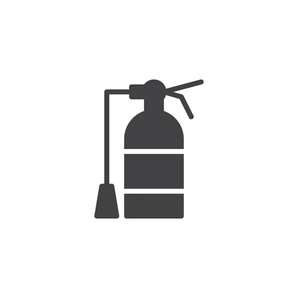 Extintor Incendios Vector Icono Lleno Signo Plano Pictograma Sólido Aislado — Vector de stock