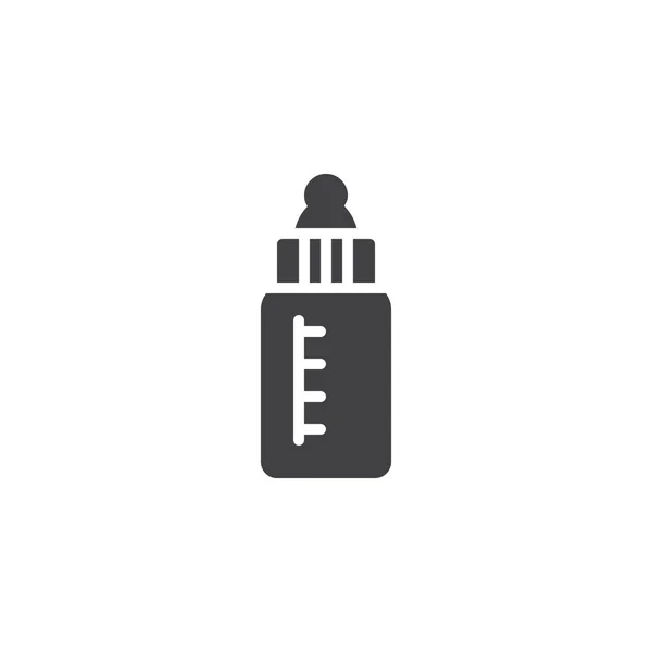 Fütterung Flasche Symbol Vektor Gefüllte Flache Zeichen Solides Piktogramm Auf — Stockvektor
